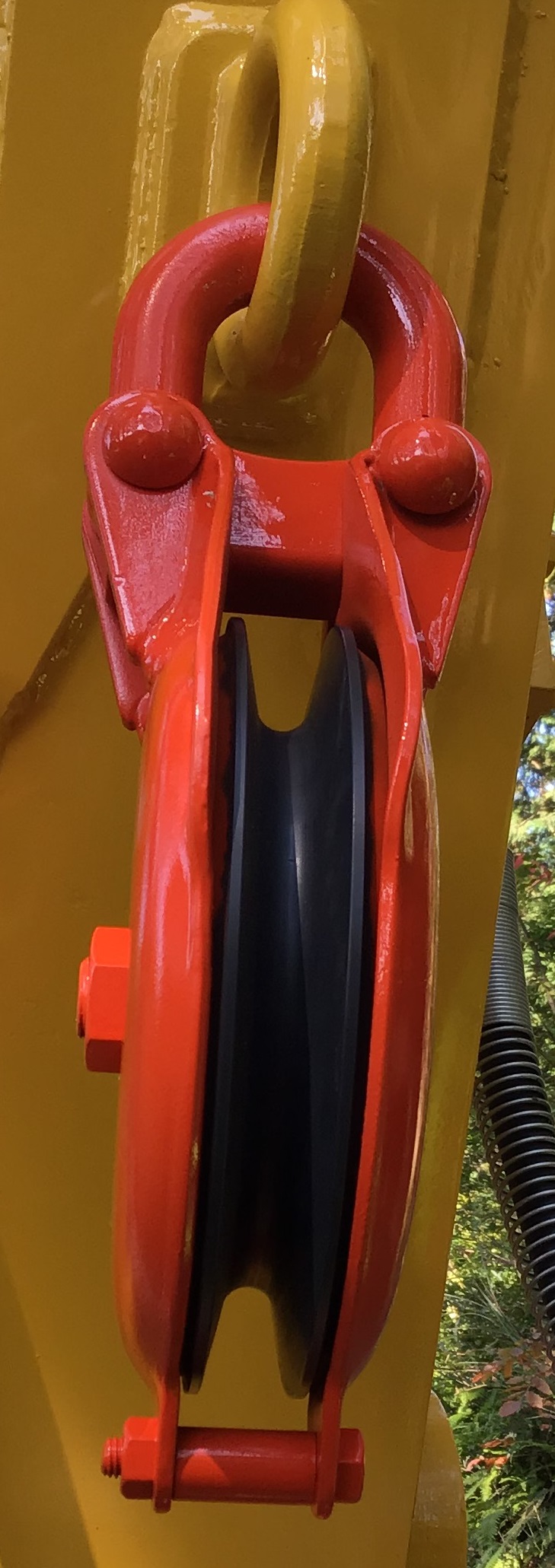 カーキ×インディゴ 滑車 E-06N スーパー繊維ロープ・林業集材用繊維ロープ専用 南星機械 軽い 通販